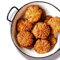 Special Desi Ghee Thekua (Gud) | Bihari Snack |Pure Wheat AATA Thekua, Hand Made Crisp Crunchy Cookies Flavored with Traditional Indian Spices, (500_GMS)