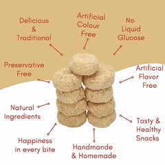 Gud Tilkut 500g | Tilkatri | Tilkoot | Jaggery Snacks | Gud Gajjak | Tilkutt